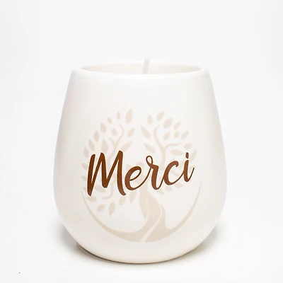 Chandelle douces pensées - Merci