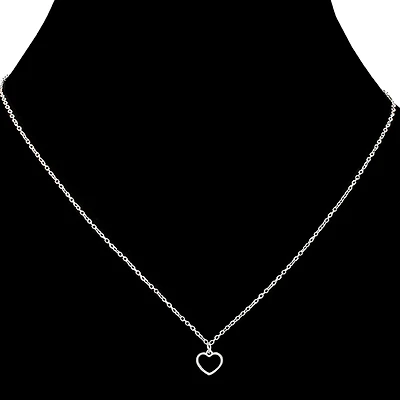 Heart pendant necklace - Silver
