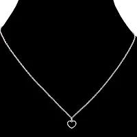 Heart pendant necklace - Silver