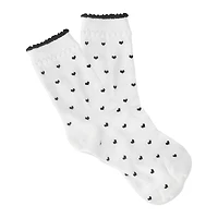 White base - Black hearts