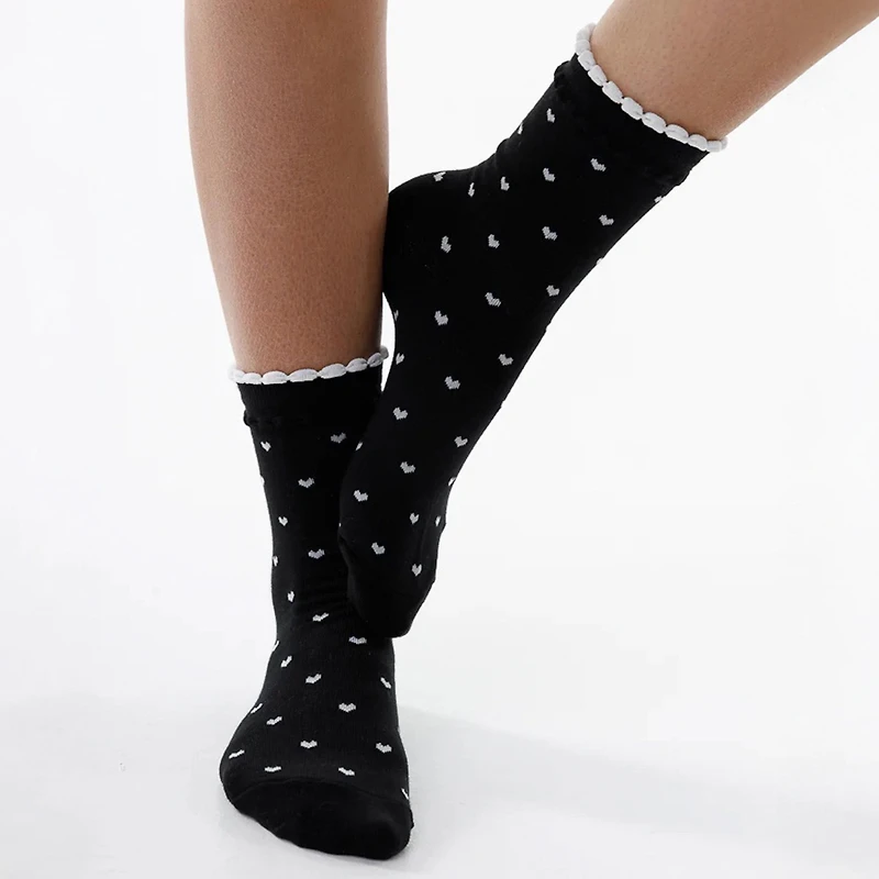 Black base - White hearts