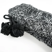 Bas de laine doublé - Noir