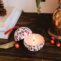 Christmas bauble candle - Spiced cranberry