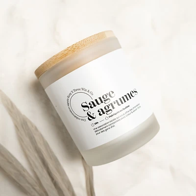 Candle 2 wicks - Sage & citrus