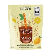 Black iced tea with pineapple and mango
