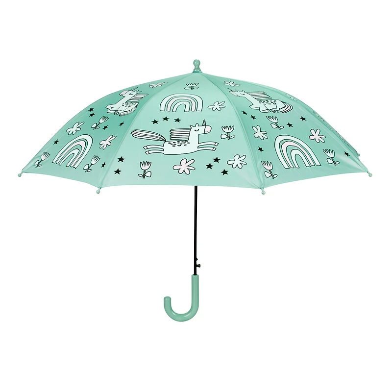 Parapluie pour enfant changeant de couleurs - Licornes