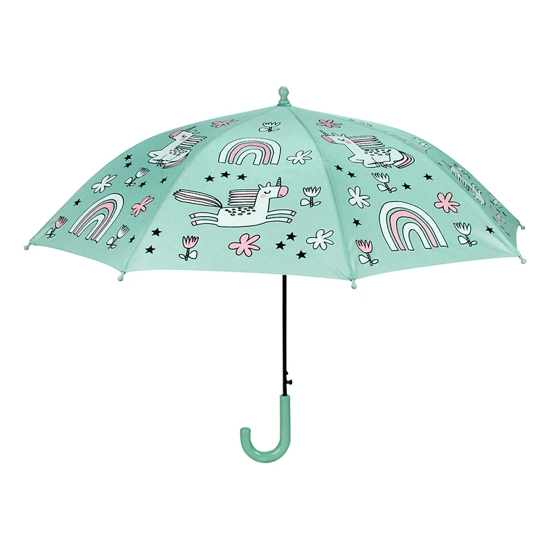 Parapluie pour enfant changeant de couleurs - Licornes