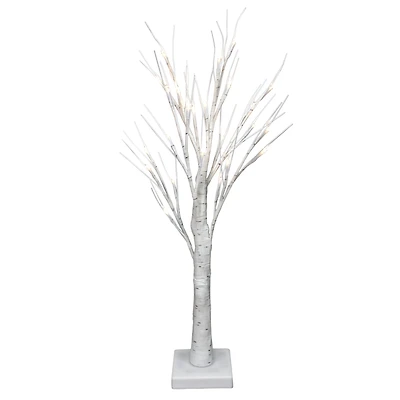 White illuminated tree