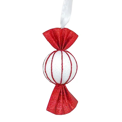 Candy ornament - Red and white
