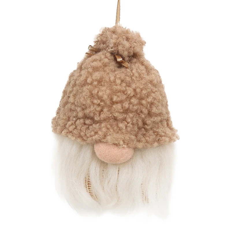 Santa Claus Ornament - Brown Beanie
