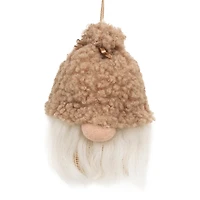 Santa Claus Ornament - Brown Beanie