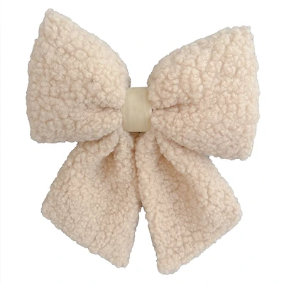 Grande boucle en sherpa - Beige