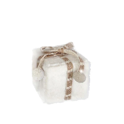 Ivory gift with brown ribbon - Small