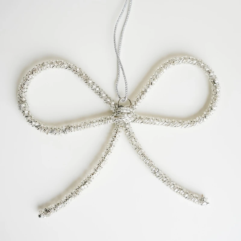 Ornement de sapin - Boucle argentée