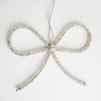 Ornement de sapin - Boucle argentée