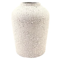 Vase arrondi effet pierre - Beige