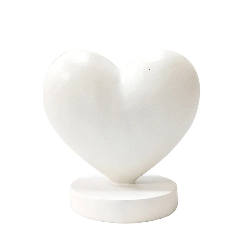 Coeur blanc décoratif