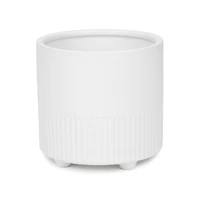 Standing white planter