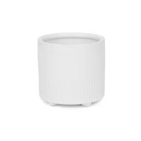 Standing white planter