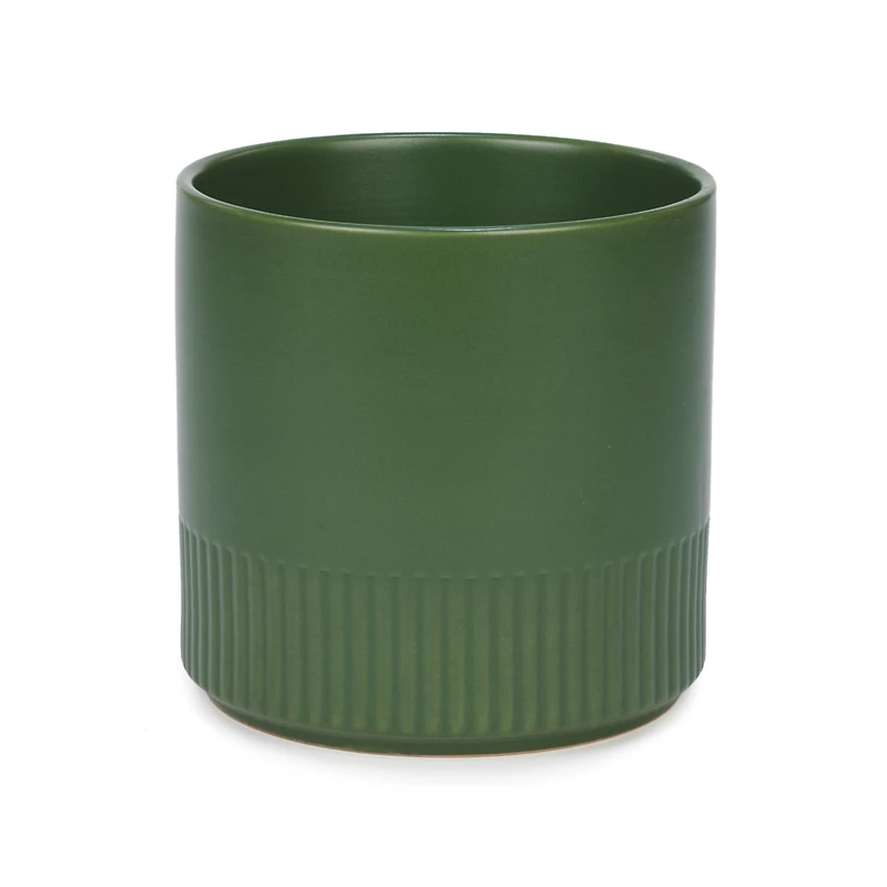 Green planter - Striated