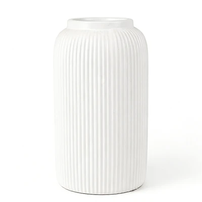 Grand vase blanc - Ripple