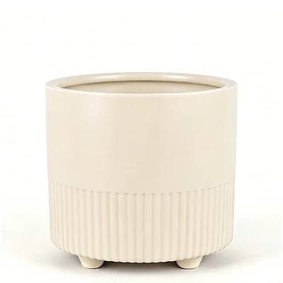 Large beige planter - Moderna