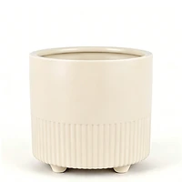 Large beige planter - Moderna