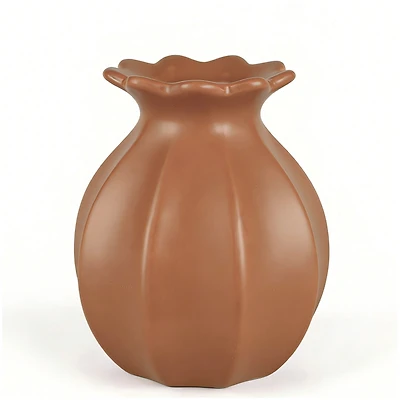 Vase orange brulé - Flora