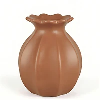 Vase orange brulé - Flora