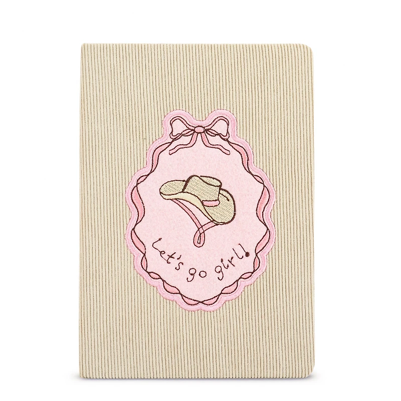 Cahier de note en corduroy - Cowgirl