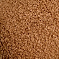 Coussin bouclé rectangle Lori - Tabac