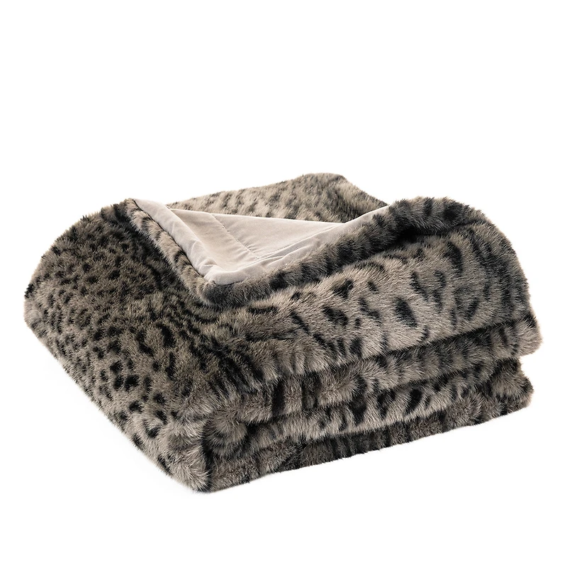 Black cheetah print throw - Cheetah