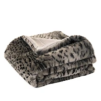 Black cheetah print throw - Cheetah