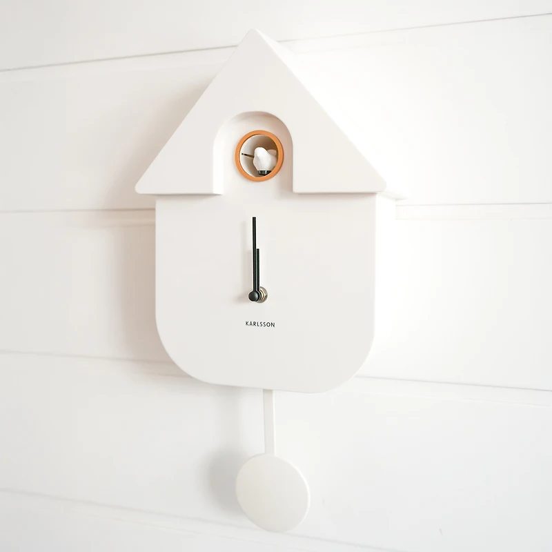 Horloge coucou - Blanche
