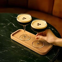 Ensemble de verres & plateau - Espresso martini