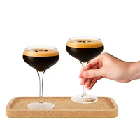 Set of glasses & tray - Espresso martini