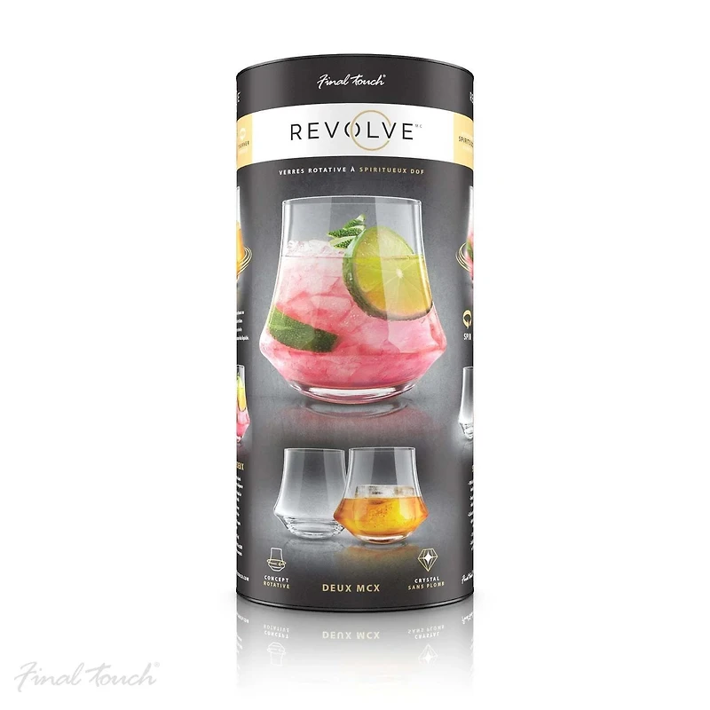 Rotating glass set (2) - Revolve