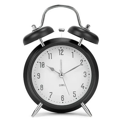 Cadran réveil matin - Noir & argent