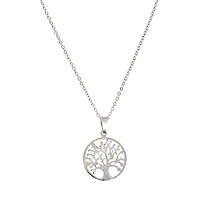 Tree pendant necklace - Silver