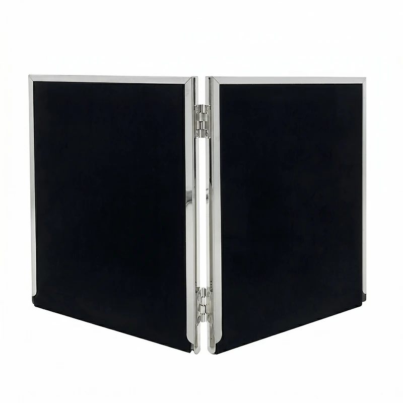 Cadre photo double Versailles 4x6 - Argent