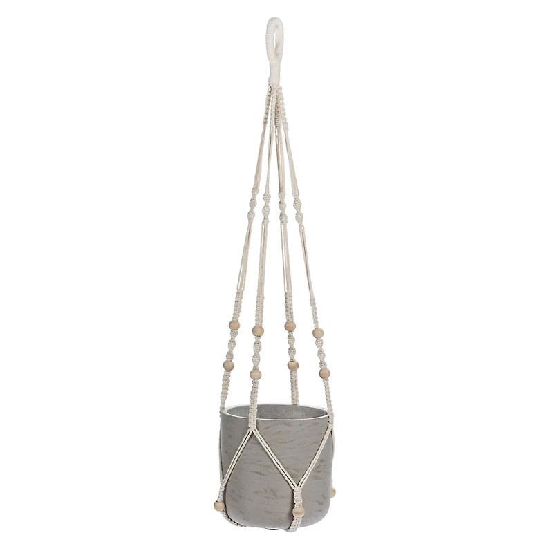 Macramé suspendu avec perles