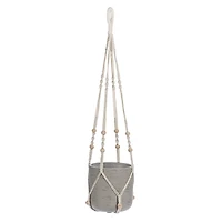 Macramé suspendu avec perles