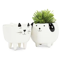 Standing ceramic pot - Cat
