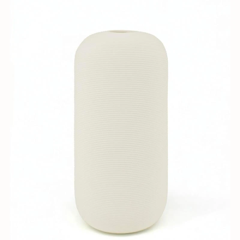 Vase texturé en grès - 9,5"
