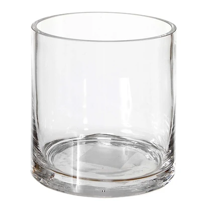 Thick glass vase - Cylindrical