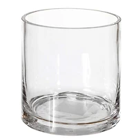 Thick glass vase - Cylindrical