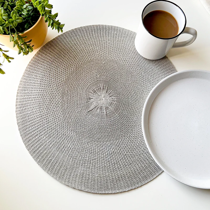 Napperon en polyester - Gris