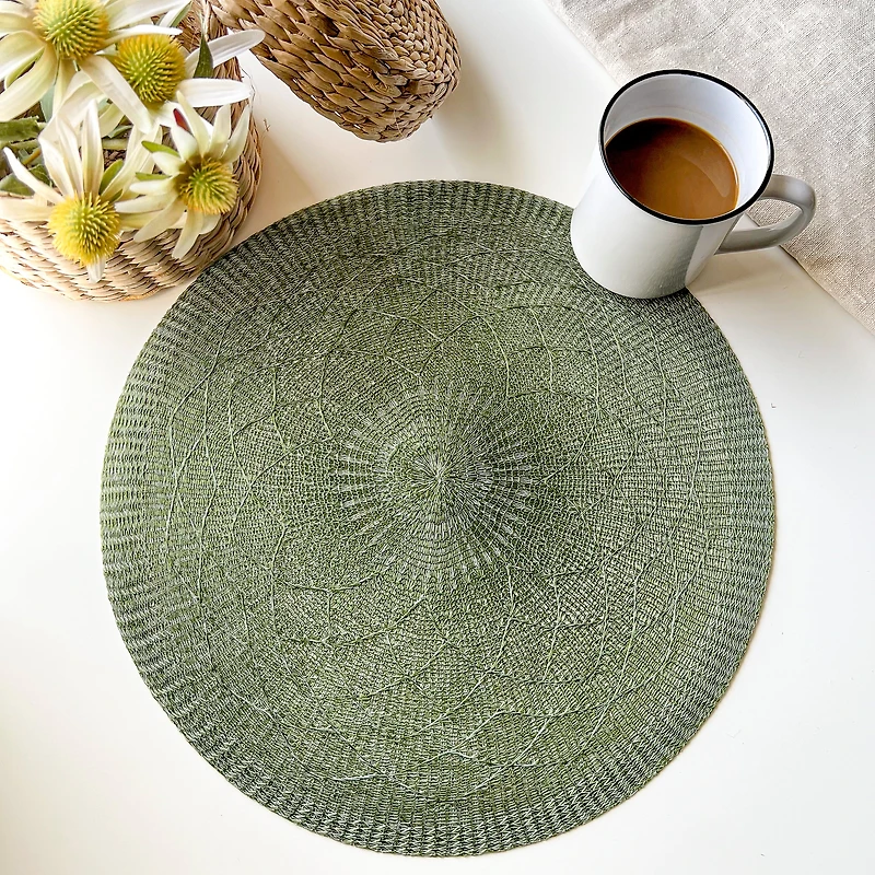 Napperon rond - Vert