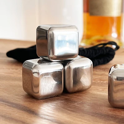 Stainless steel ice cubes
