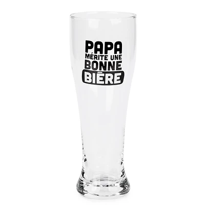 Verre à bière - Papa mérite une bonne bière